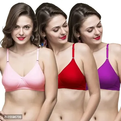 Buy Docare Womens Red Bra - ( Pack of 3 ) Online at Low Prices in India 