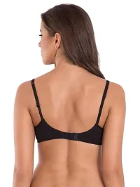 Jiya Fashion Lightly Padded Non Wired Bra for Women and Girl's (32, Black)-thumb2