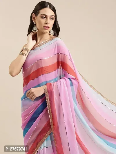 Trendy Printed Bollywood Georgette Saree-thumb0