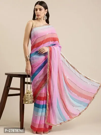 Trendy Printed Bollywood Georgette Saree-thumb4