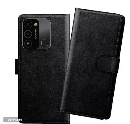 Tecno Spark 9 Flip Case With Card Pockets Complete Protection Inside Pockets  Inbuilt Stand Wallet Style Back Case Magnet Closure