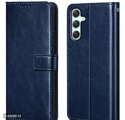 Samsung A34 Flip Case With Card Pockets Complete Protection Inside Pockets  Inbuilt Stand Wallet Style Back Case Magnet Closure-thumb0