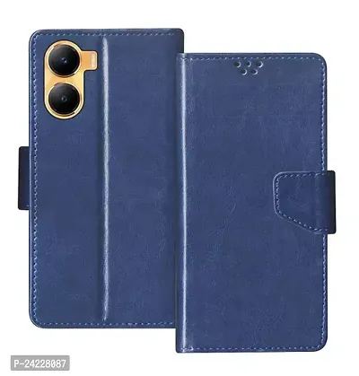 Vivo Y56 5G Flip Case With Card Pockets Complete Protection Inside Pockets  Inbuilt Stand Wallet Style Back Case Magnet Closure