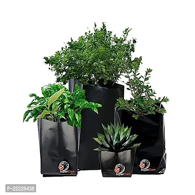 UV Protected Poly Grow Nursery Plant Bags for Home Garden Suitable for Terrace and Balcony Gardening, Kitchen Vegetable and Flowering Plants Garden-thumb0