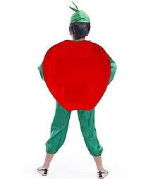 Fancy Steps Fruits and vegetable fancy Dress costume for Kids Costume Wear cutout with Jumpsuit  (Apple)small-thumb1