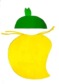 Fancy Steps Fruits and vegetable fancy Dress costume for Kids Costume Wear cutout (Mango Face)-thumb1