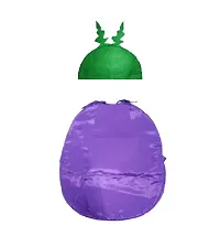 Fancy Steps Fruits and vegetable fancy Dress costume for Kids Costume Wear cutout (Brinjal)-thumb1