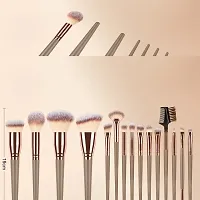 Professional Maquillaje Tools Synthetic Korean Brown Foundation Eye Makeup Brushes-thumb2