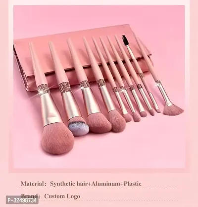 10pcs high quality professional premium makeup tools vegan glitter diamond makeup brush sets-thumb2