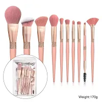 10pcs high quality professional premium makeup tools vegan glitter diamond makeup brush sets-thumb2