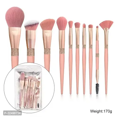 10pcs high quality professional premium makeup tools vegan glitter diamond makeup brush sets-thumb3