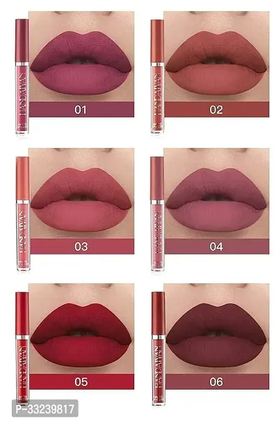 Set of 12 Matte Velvet Mini Liquid Lipstick Set for Women-thumb3