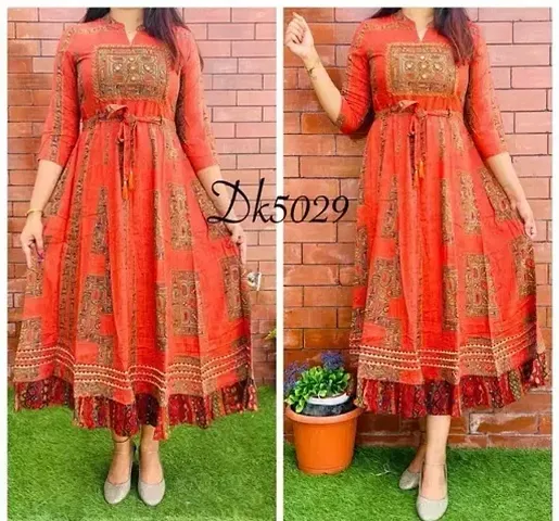 Bollywood New In!!! Long A-Line Kurtis