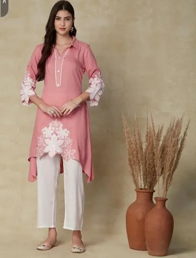 Fancy Rayon Kurta Bottom Set