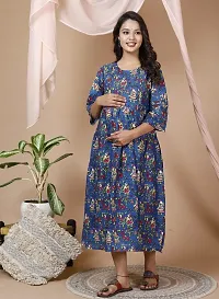 Fancy Rayon Maternity Feeding Kurtas For Women-thumb1