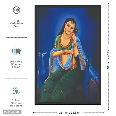 Mad Masters Radha Art 1 Piece Wooden Framed Painting |Wall Art | Home D?cor | Painting Art | Unique Design | Attractive Frames-thumb2