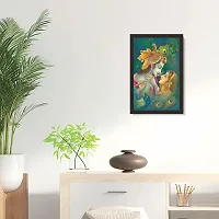 Mad Masters Radha Krishna Framed Painting (Wood 18 x 12 Inches)-thumb2