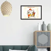 Mad Masters Lord Ganesha 1 Piece Wooden Framed Wall Art Painting-thumb4