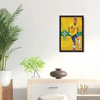 Mad Masters Neymar jr 1 Piece Wooden Framed Painting |Wall Art | Home D?cor | Painting Art | Unique Design | Attractive Frames-thumb2