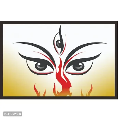 Mad Masters Maa Durga 1 Piece Wooden Framed Wall Art Painting