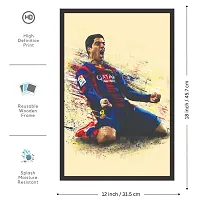 Mad Masters Luis Su?rez 1 Piece Wooden Framed Painting |Wall Art | Home D?cor | Painting Art | Unique Design | Attractive Frames-thumb1