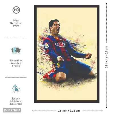 Mad Masters Luis Su?rez 1 Piece Wooden Framed Painting |Wall Art | Home D?cor | Painting Art | Unique Design | Attractive Frames-thumb2