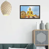 Mad Masters Buddha Religious Wall Art PaintingWall decorative items for living room Bedroom Home And OFFICE | Wall hangings with frame for home decorations and Home decor | Special Occasion gifts | Best match with Home furniture-thumb4