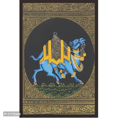 Mad Masters Blue Camel 1 Piece Wooden Framed Painting |Wall Art | Home D?cor | Painting Art | Unique Design | Attractive Frames