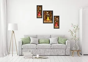 Mad Masters Decorative Wall Art Painting Set of 3 for Living Room-thumb1