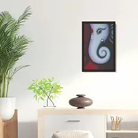 Mad Masters Beautiful and Unique Art of Lord Ganesha Framed Painting (Wood, 18 inch x 12 inch)-thumb2