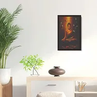 Mad Masters Lord Budha 1 Piece Wooden Framed Painting |Wall Art | Home D?cor | Painting Art | Unique Design | Attractive Frames-thumb2