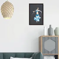 Mad Masters Blue Dancer Framed Painting (Wood, 18 inch x 12 inch, Textured UV Reprint)-thumb4