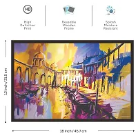 Mad Masters Venice 1 Piece Wooden Framed Painting |Wall Art | Home D?cor | Painting Art | Unique Design | Attractive Frames-thumb1