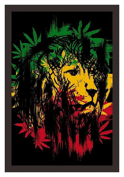 Mad Masters Exclusive for Hippie Brothers, Best Looking Designs, Print with The Frame, Lucky Charm Paintings Best for Living Room, Bedroom, Kitchen, Office, Hotel, Dining Room, Office etc.