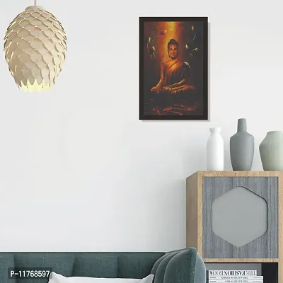 Mad Masters Lord Budha 1 Piece Wooden Framed Painting |Wall Art | Home D?cor | Painting Art | Unique Design | Attractive Frames-thumb5