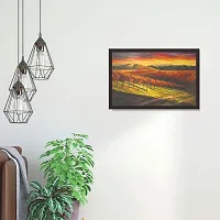 Mad Masters Landscape Art 1 Piece Wooden Framed Wall Painting for Home Decor-thumb3