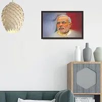 mad masters honourable PM Narendra Modi Wall decorative Painting with Frame (paper, 18 x 12-inches, Multicolour)-thumb4