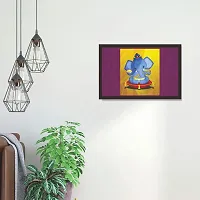 Mad Masters Bal Ganesh 1 Piece Wooden Framed Painting |Wall Art | Home D?cor | Painting Art | Unique Design | Attractive Frames-thumb3