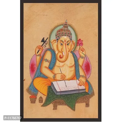 Mad Masters 'Ganesh Religious' Framed Painting for Home