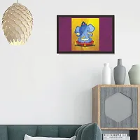 Mad Masters Bal Ganesh 1 Piece Wooden Framed Painting |Wall Art | Home D?cor | Painting Art | Unique Design | Attractive Frames-thumb4