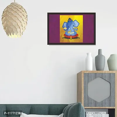 Mad Masters Bal Ganesh 1 Piece Wooden Framed Painting |Wall Art | Home D?cor | Painting Art | Unique Design | Attractive Frames-thumb5