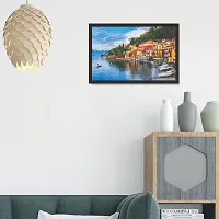 Mad Masters Colorful View of The Beautiful City 1 Piece Wooden Framed Wall Art Painting-thumb4