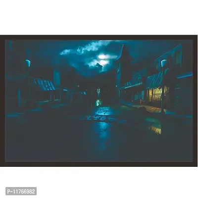 Mad Masters Street Artwork 1 Piece Wooden Framed Painting |Wall Art | Home D?cor | Painting Art | Unique Design | Attractive Frames