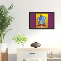 Mad Masters Bal Ganesh 1 Piece Wooden Framed Painting |Wall Art | Home D?cor | Painting Art | Unique Design | Attractive Frames-thumb2