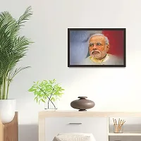 mad masters honourable PM Narendra Modi Wall decorative Painting with Frame (paper, 18 x 12-inches, Multicolour)-thumb2