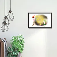 Mad Masters Beautiful Cartoon Art Style 1 Piece Wooden Framed Painting |Wall Art | Home D?cor | Painting Art | Unique Design | Attractive Frames-thumb3