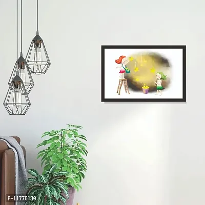 Mad Masters Beautiful Cartoon Art Style 1 Piece Wooden Framed Painting |Wall Art | Home D?cor | Painting Art | Unique Design | Attractive Frames-thumb4