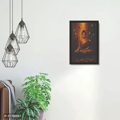 Mad Masters Lord Budha 1 Piece Wooden Framed Painting |Wall Art | Home D?cor | Painting Art | Unique Design | Attractive Frames-thumb4