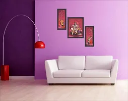 Mad Masters Radha Krishna Wall Art Painting Set of 3 for Living Room-thumb2