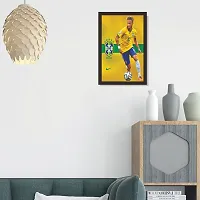 Mad Masters Neymar jr 1 Piece Wooden Framed Painting |Wall Art | Home D?cor | Painting Art | Unique Design | Attractive Frames-thumb4